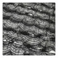 fancy fabric black embroidery ruffle dress making lace fabric lace fabric for wedding dresses